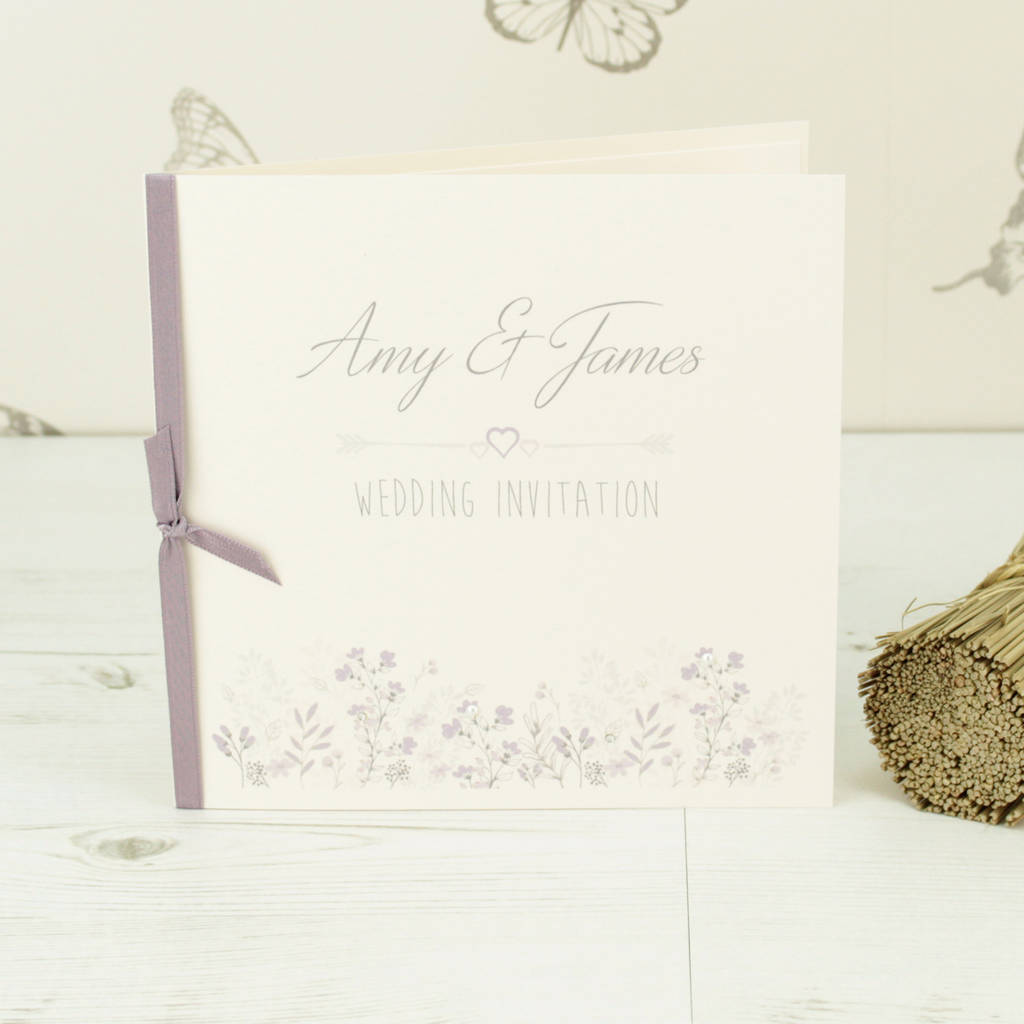 Single Fold Wedding Invitations 7