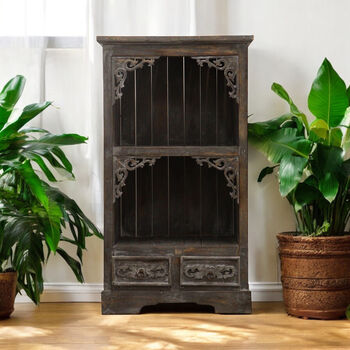 White Washed Wooden Display Shelving Unit For Bathroom, 5 of 11