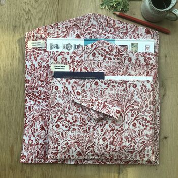 Fabric Gift Wrap, Red Bird Design, 6 of 6