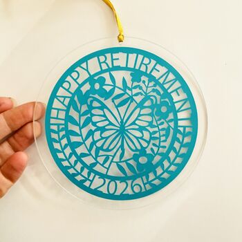 Happy Retirement Sun Catcher, 10 of 12