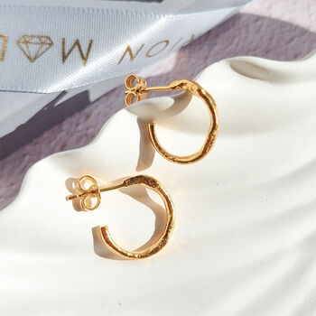 Ripple Hoop Earrings, 4 of 8