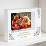Personalised Christmas Foliage 5x7 Box Photo Frame, thumbnail 2 of 6