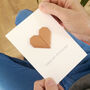 Personalised 8th Bronze Anniversary Origami Heart Card, thumbnail 1 of 4