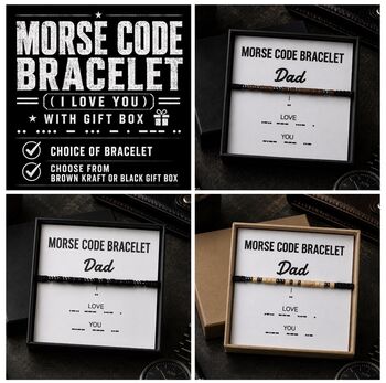 Morse Code Bracelet For Dad, 4 of 5