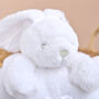 Personalised White Bunny Baby Comforter, thumbnail 5 of 6
