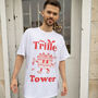 The Trifle Tower Men's Christmas T Shirt, thumbnail 3 of 4