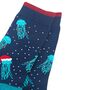 Men's Bamboo Socks Christmas Jellyfish, thumbnail 3 of 5