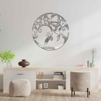 Round Metal Tree Of Life Wall Decor Gift For Her, 4 of 12