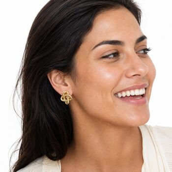 Textured Link Clip On Earrings, 5 of 5