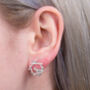 Sterling Silver Robin And Bird Nest Earrings, thumbnail 1 of 8
