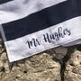 Personalised Embroidered Beach Towel, thumbnail 1 of 6