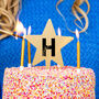 Personalised Floral Inital Star Cake Topper, thumbnail 2 of 7