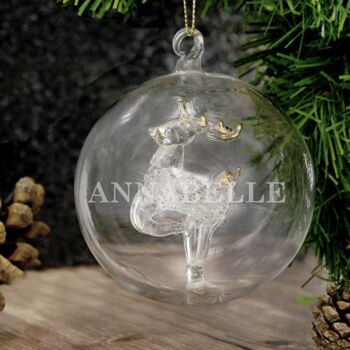 Personalised Glass Christmas Bauble, 4 of 4