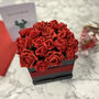 Valentine's Day Personalised Rose Hat Box Flower Gift, thumbnail 5 of 12