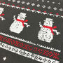 Mens Festive Christmas Snowman Long Sleeve Tshirt, thumbnail 3 of 5