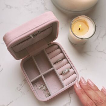 Portable Jewellery Box Light Pink, 2 of 11