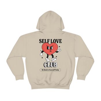 'Self Love Club' Cute Trendy Hoodie For Teens, 5 of 7
