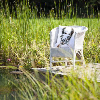 Inky Llama Outdoor Cushion For Garden Furniture, 3 of 9
