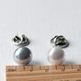 Classic Silver Or White Faux Pearl Modesty Pin, Stylish Gift For Her, thumbnail 9 of 12