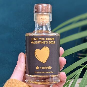 Personalised Valentines Rum With Music, 4 of 4