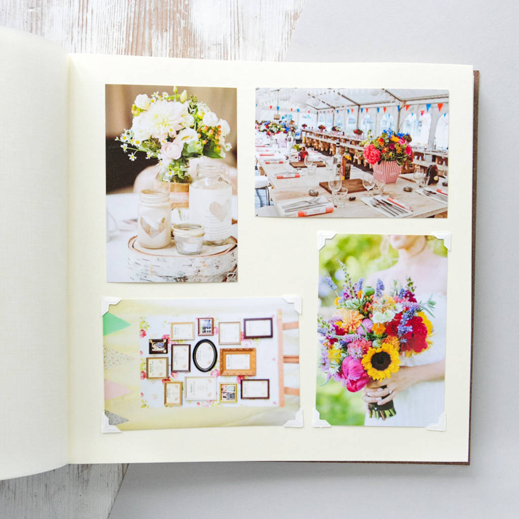 personalised leather wedding album by begolden notonthehighstreet com photo album wedding