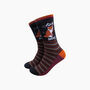 For Fox Sake Combed Cotton Novelty Socks In Black, thumbnail 1 of 4