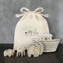 Wooden Noah's Ark Set In Gift Bag, thumbnail 2 of 4