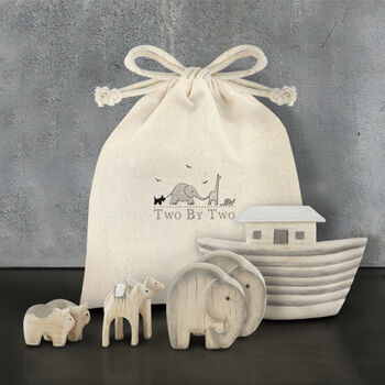 Wooden Noah's Ark Set In Gift Bag, 2 of 4