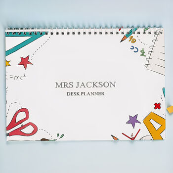 Personalised Teacher A4 Desk Planner, 5 of 6
