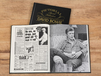 David Bowie Personalised Gift Music Legend Deluxe Book, 4 of 11