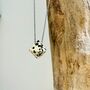 'Octahedron' Dalmatian Jasper Sterling Silver Necklace, thumbnail 1 of 5
