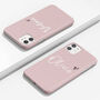 Personalised Dusty Pink Name Phone Case, thumbnail 5 of 6