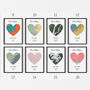 City Map Heart Print For Couples, thumbnail 3 of 6