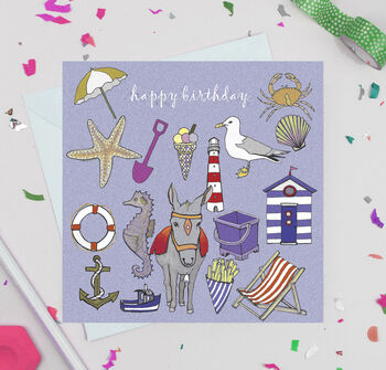 'Seaside' Birthday Card, 2 of 4