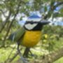 Hand Painted Metal Bluetit, thumbnail 2 of 9