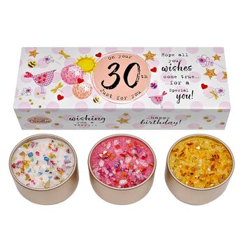 Milestone Birthday Candle Trio Gift Set, 2 of 7