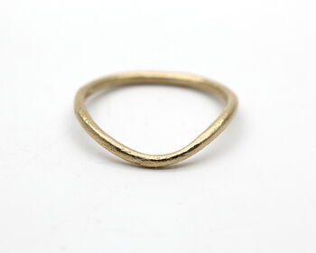Curved Wedding Ring 9ct Yellow Gold By Tamara Gomez Fine Jewellery ...