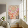 Dreamy Celestial Pastel Sun Art Print, thumbnail 3 of 4