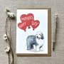 Personalised Old English Sheepdog Mother's Day Card, thumbnail 1 of 2