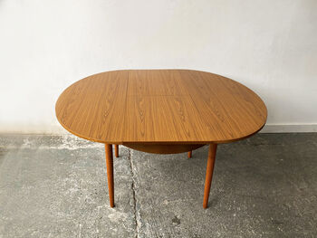 Mid Century Formica Extending Dining Table By Schreiber, 3 of 12