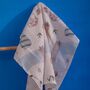 Muslin Square Baby Shower Gift Burp Cloth London Set, thumbnail 3 of 12