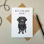 'Best Dog Dad' Labrador Father's Day Card, thumbnail 1 of 2