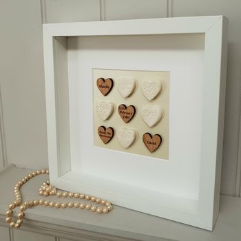 30th Wedding Anniversary Pearl And Pottery Love Hearts, 2 of 2