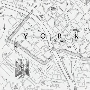 Personalised York Illustrated Map Print, 6 of 7
