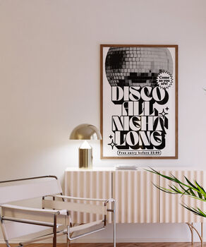 Disco All Night Long Print, 2 of 5