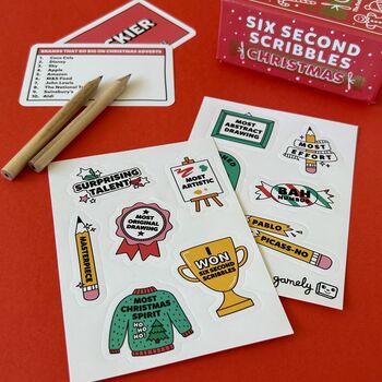 Six Second Scribbles Christmas | The Frantically Fast, Fantastically Fun And Festive Drawing Game, 4 of 6