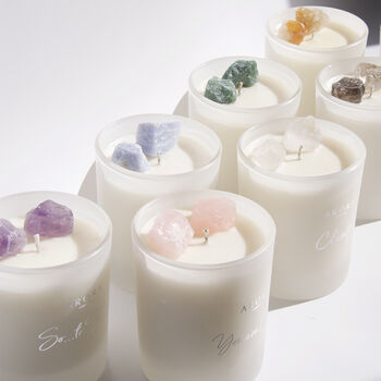 Clarity Clear Quartz Crystal Candle, 5 of 7