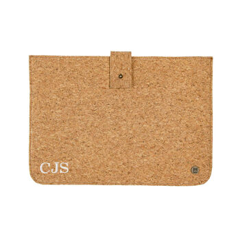 Personalised Cork Leather Stockholm Macbook Sleeve, 2 of 7