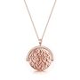 Personalised Rose Gold Plated Spinning Disk Necklace, thumbnail 1 of 4