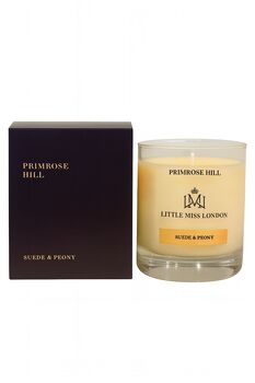 Little Miss Primrose Hill Suede And Peony Scented Candle, 6 of 6